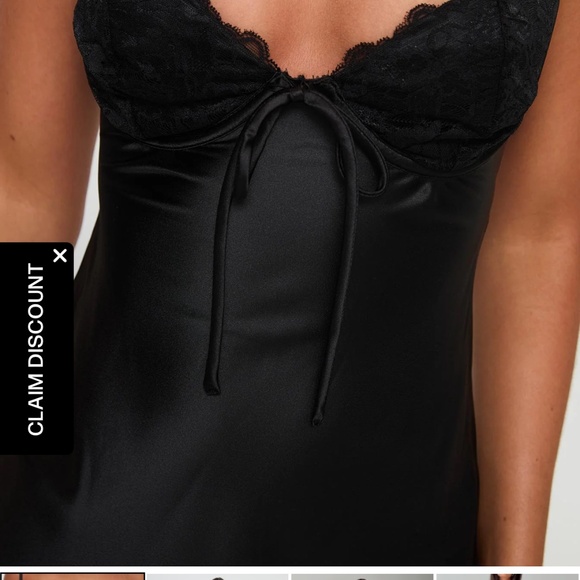 Princess Polly Black Satin Floor Length Fayden Bias Cut Maxi Dress Sz 0 - Picture 3 of 9